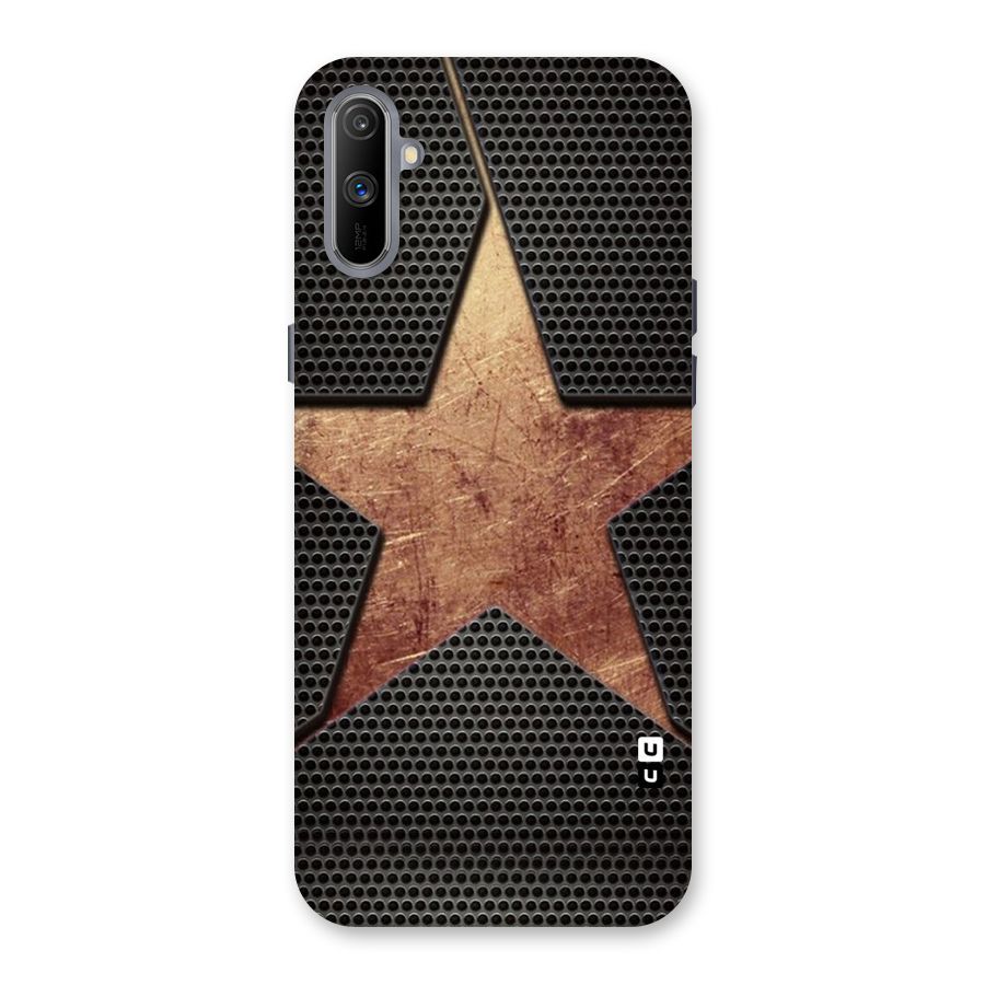 Rugged Gold Star Back Case for Realme C3