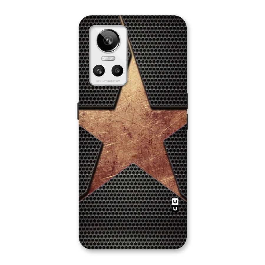 Rugged Gold Star Back Case for Realme GT Neo 3