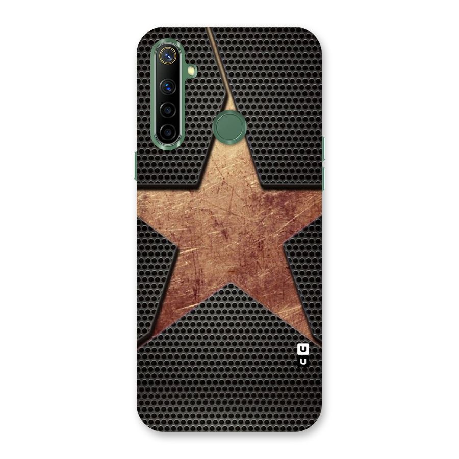 Rugged Gold Star Back Case for Realme Narzo 10