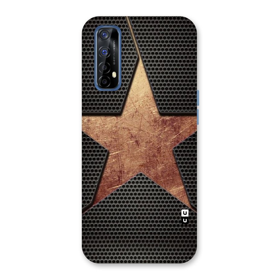 Rugged Gold Star Back Case for Realme Narzo 20 Pro