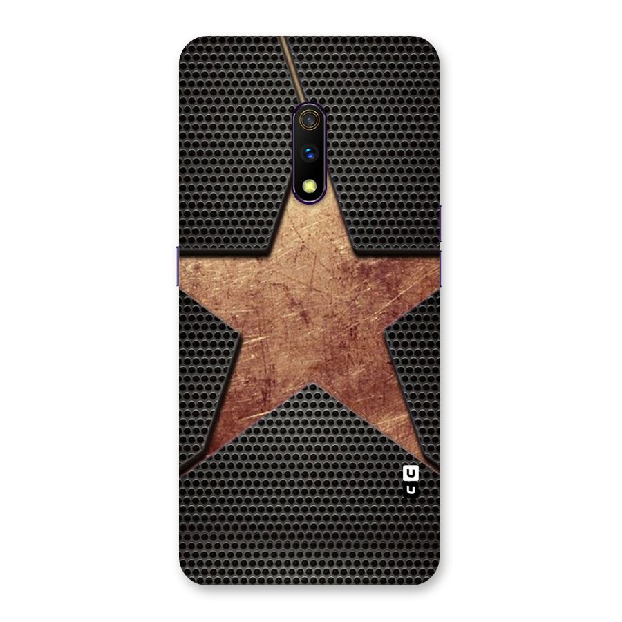Rugged Gold Star Back Case for Realme X