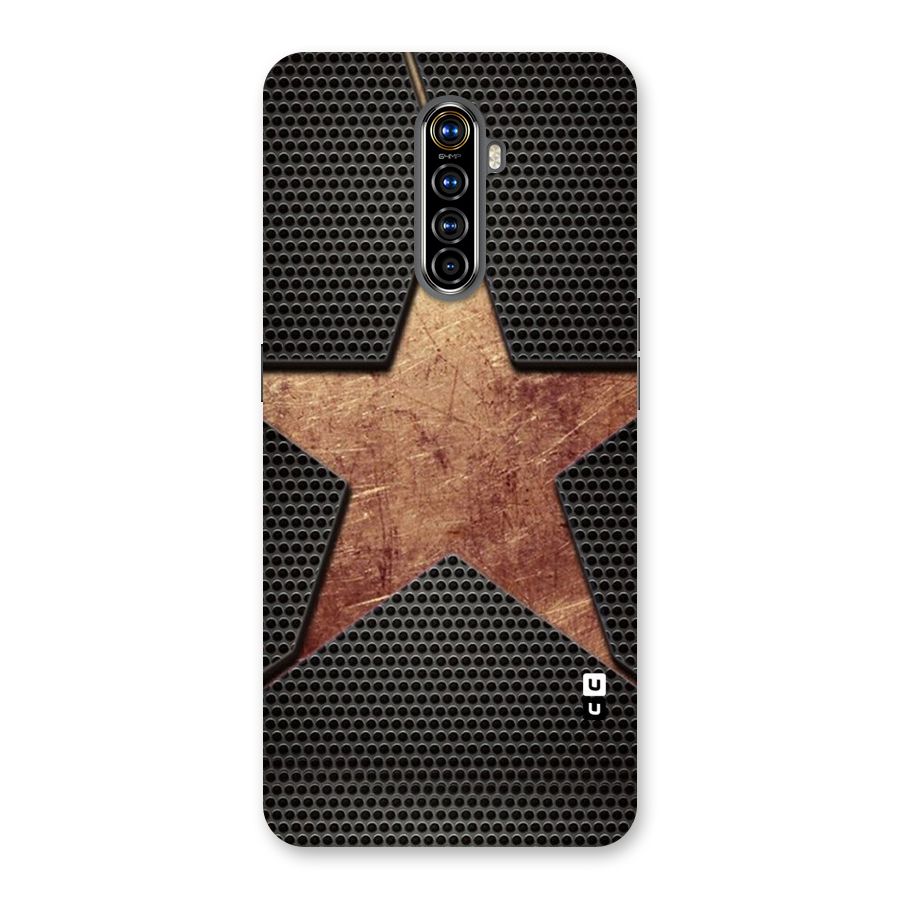 Rugged Gold Star Back Case for Realme X2 Pro
