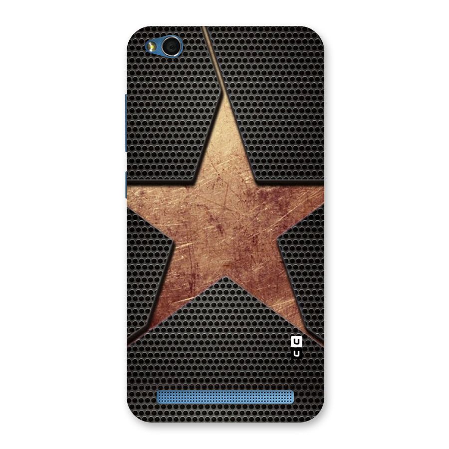 Rugged Gold Star Back Case for Redmi 5A