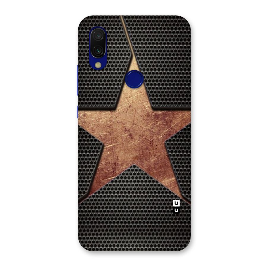 Rugged Gold Star Back Case for Redmi 7