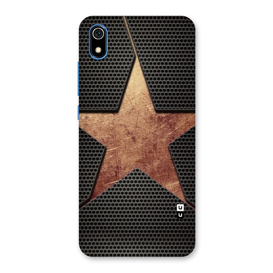 Rugged Gold Star Back Case for Redmi 7A