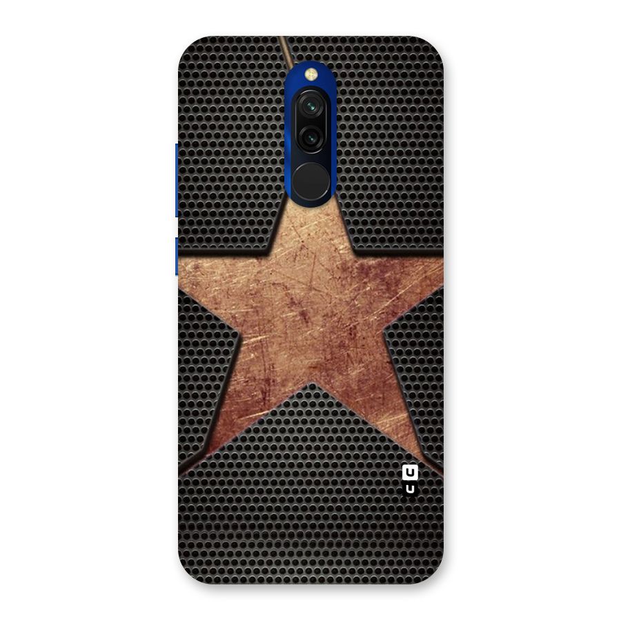 Rugged Gold Star Back Case for Redmi 8