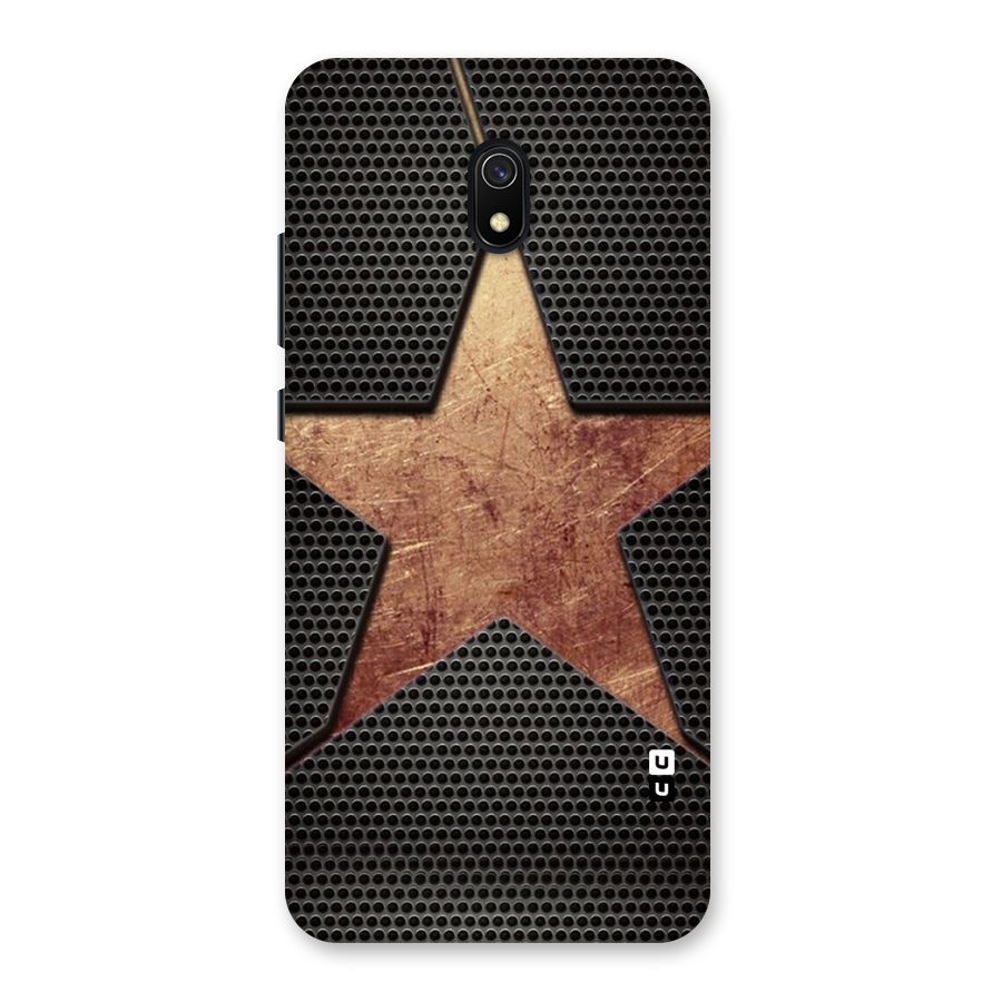 Rugged Gold Star Back Case for Redmi 8A