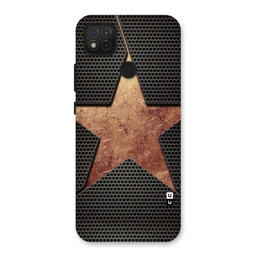 Rugged Gold Star Back Case for Redmi 9