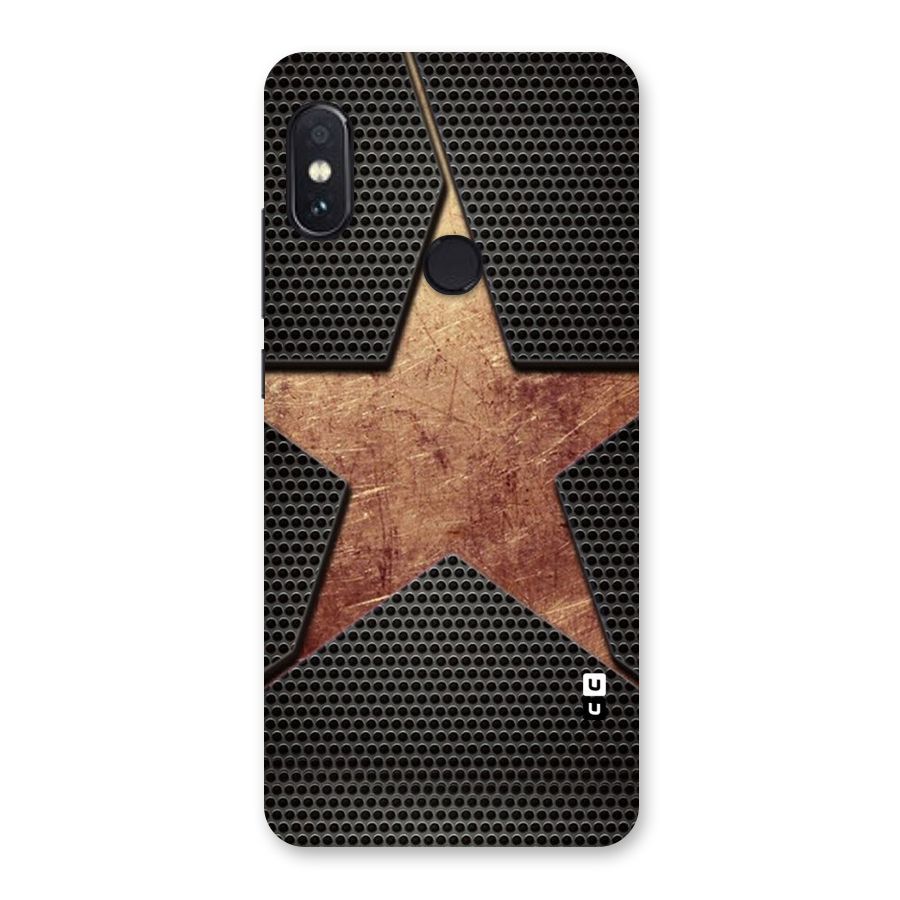 Rugged Gold Star Back Case for Redmi Note 5 Pro