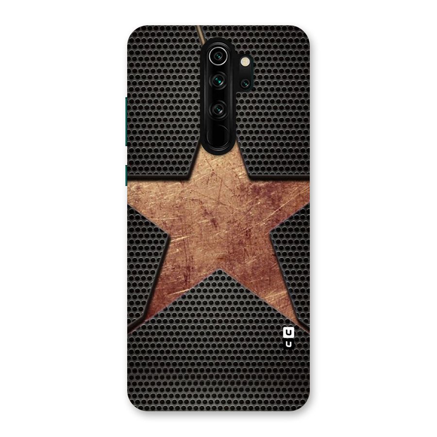 Rugged Gold Star Back Case for Redmi Note 8 Pro