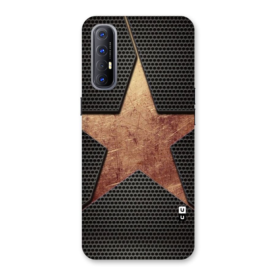 Rugged Gold Star Back Case for Reno3 Pro