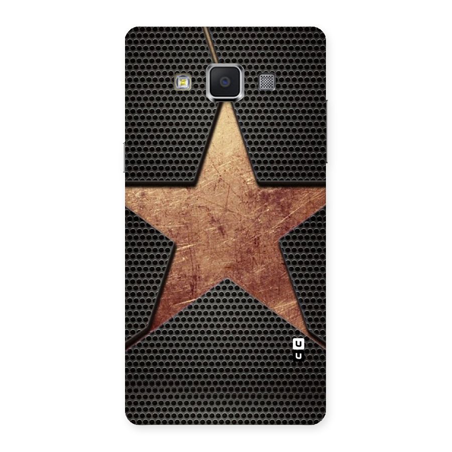 Rugged Gold Star Back Case for Samsung Galaxy A5
