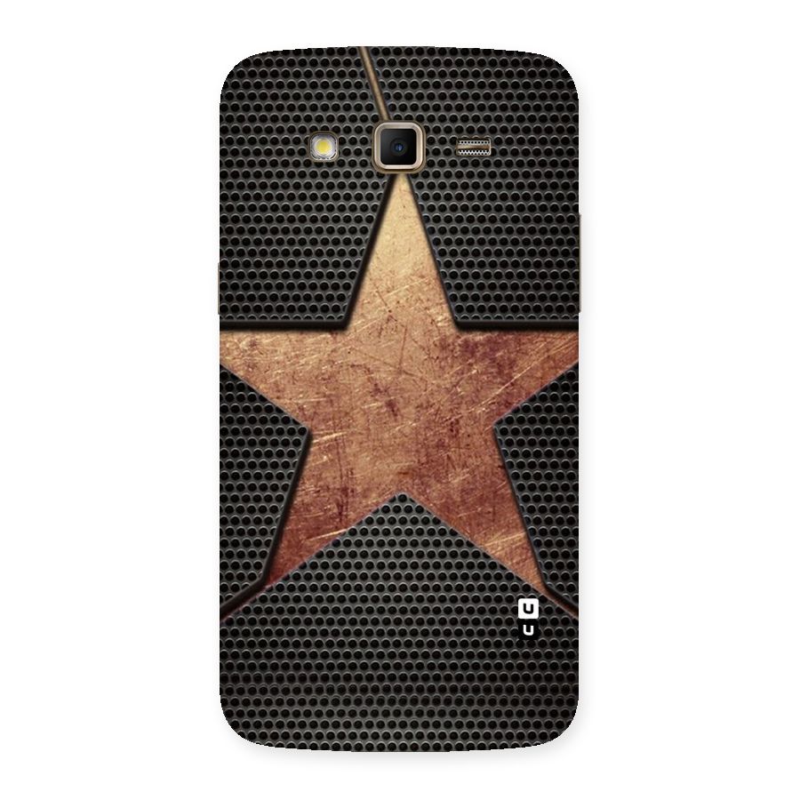 Rugged Gold Star Back Case for Samsung Galaxy Grand 2