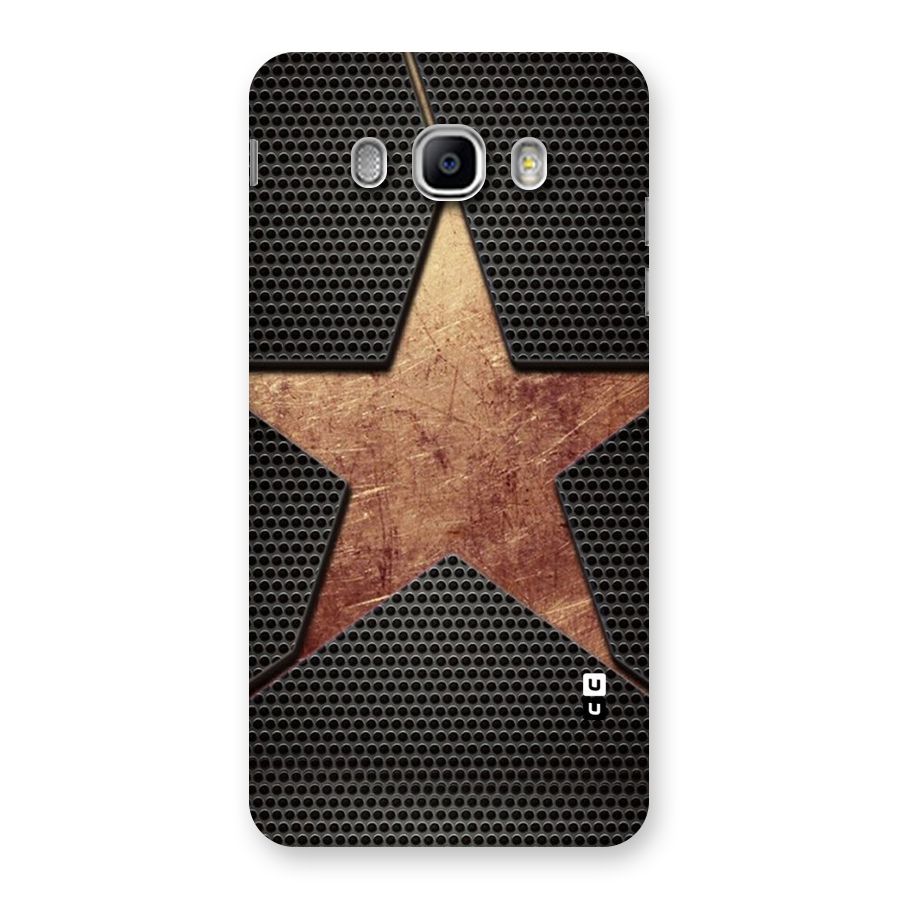 Rugged Gold Star Back Case for Samsung Galaxy J5 2016