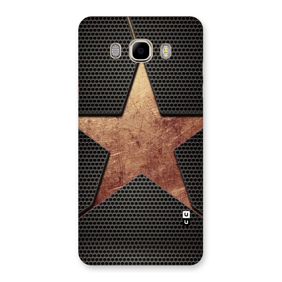 Rugged Gold Star Back Case for Samsung Galaxy J7 2016