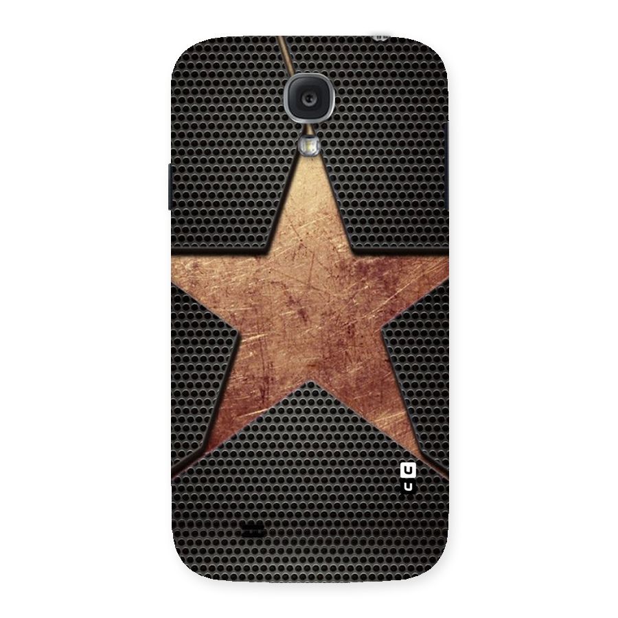 Rugged Gold Star Back Case for Samsung Galaxy S4