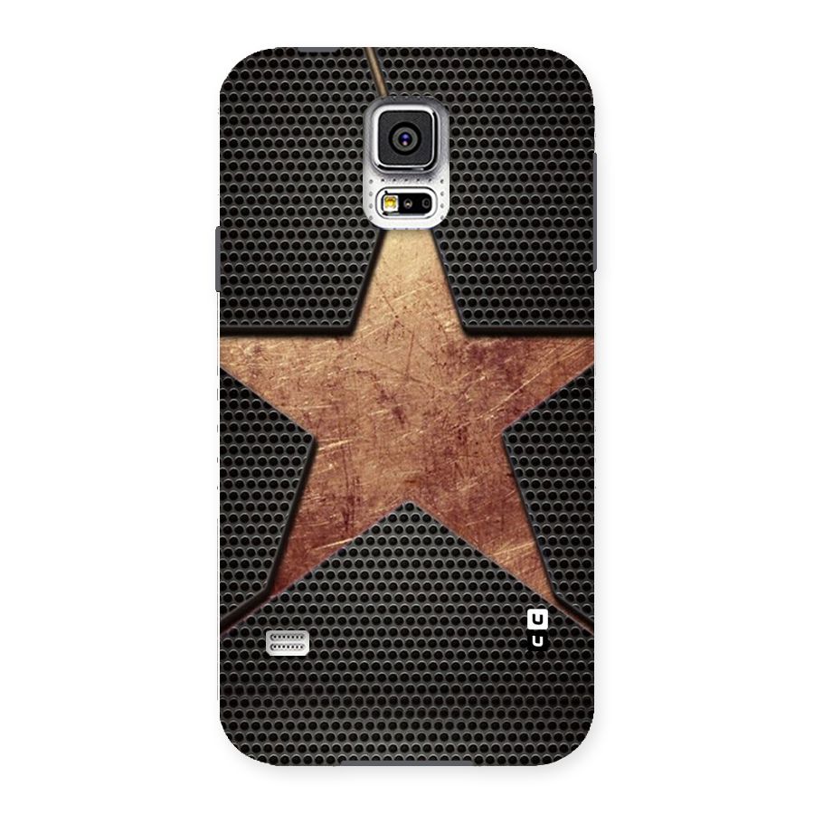 Rugged Gold Star Back Case for Samsung Galaxy S5