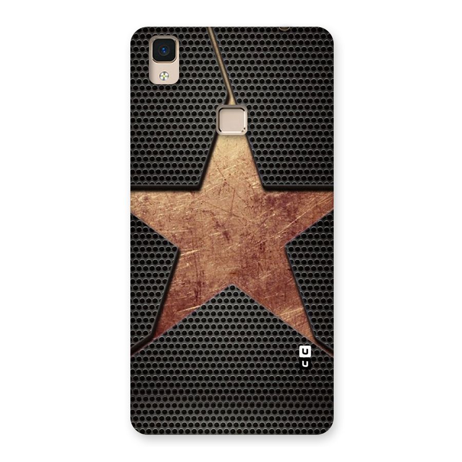 Rugged Gold Star Back Case for V3 Max