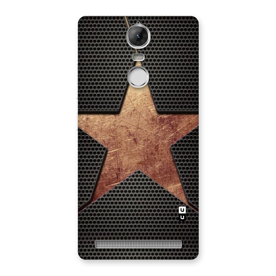 Rugged Gold Star Back Case for Vibe K5 Note