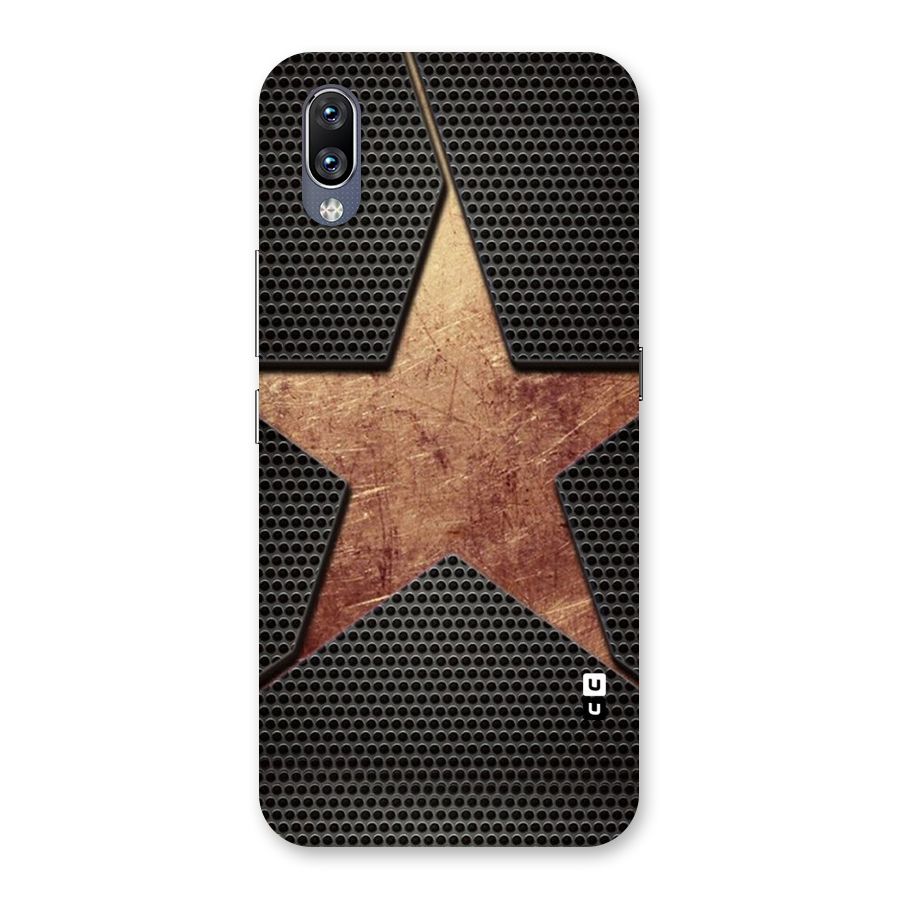 Rugged Gold Star Back Case for Vivo NEX
