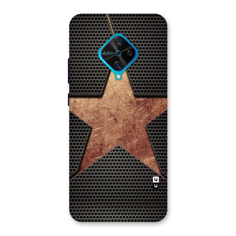 Rugged Gold Star Back Case for Vivo S1 Pro