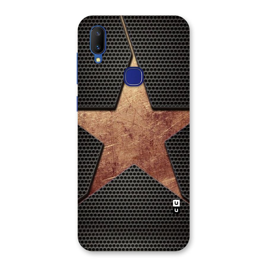 Rugged Gold Star Back Case for Vivo V11