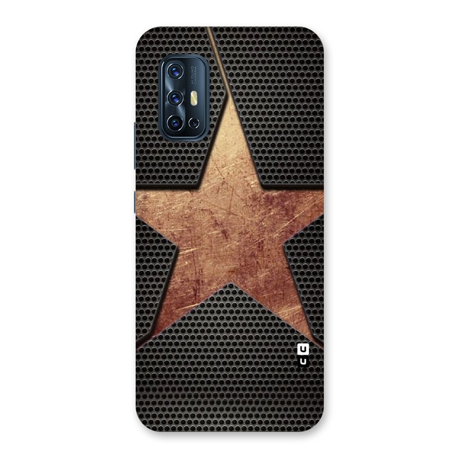 Rugged Gold Star Back Case for Vivo V17
