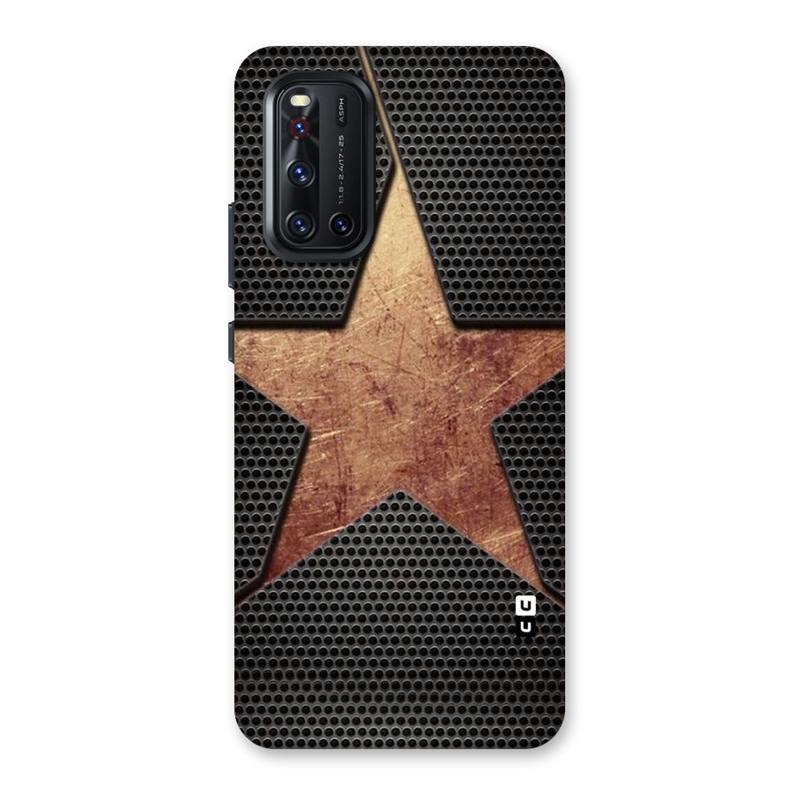Rugged Gold Star Back Case for Vivo V19