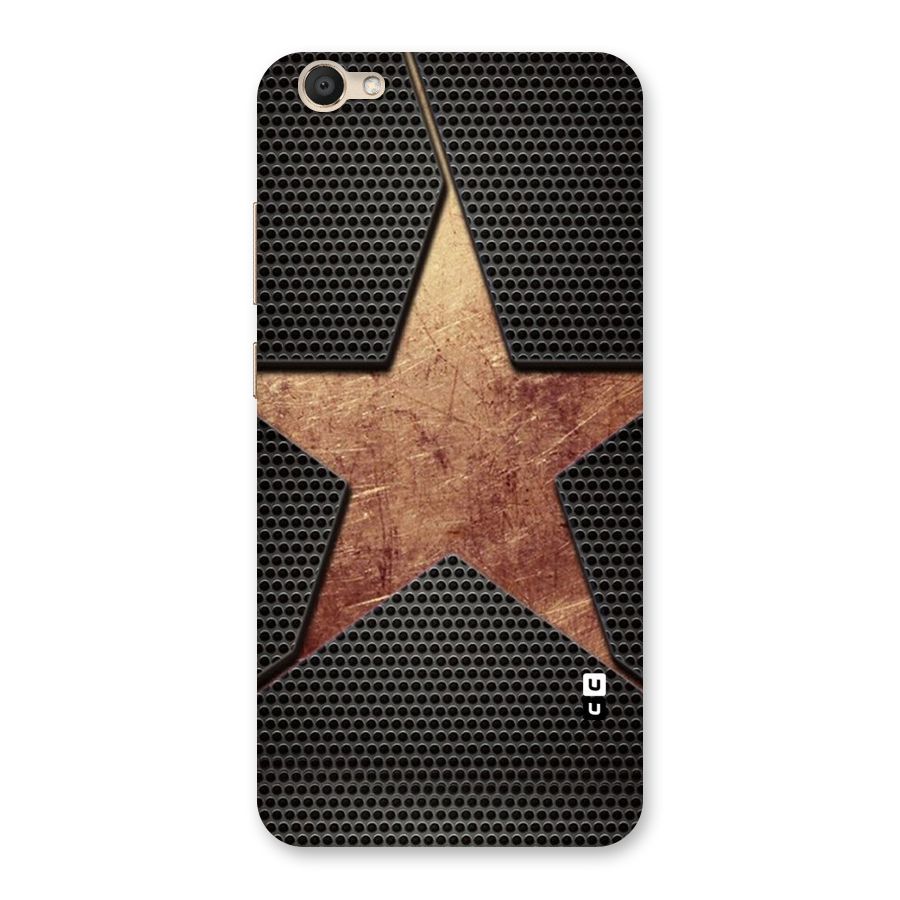 Rugged Gold Star Back Case for Vivo V5