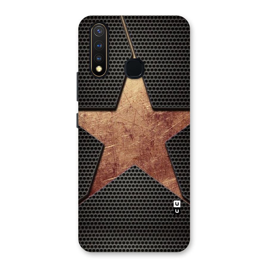 Rugged Gold Star Back Case for Vivo Y19