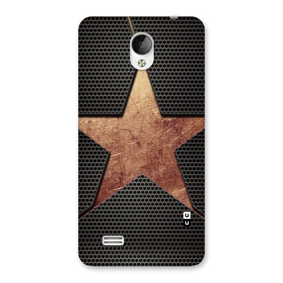 Rugged Gold Star Back Case for Vivo Y21