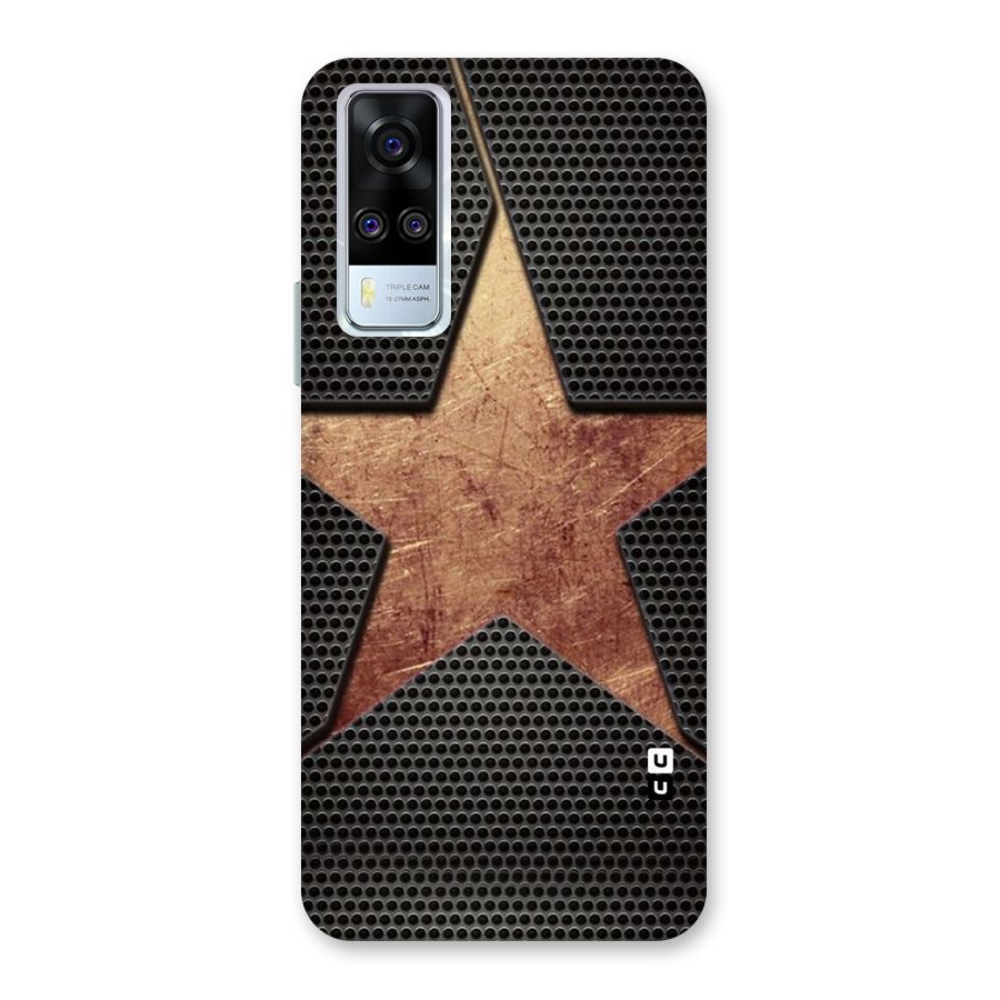 Rugged Gold Star Back Case for Vivo Y31