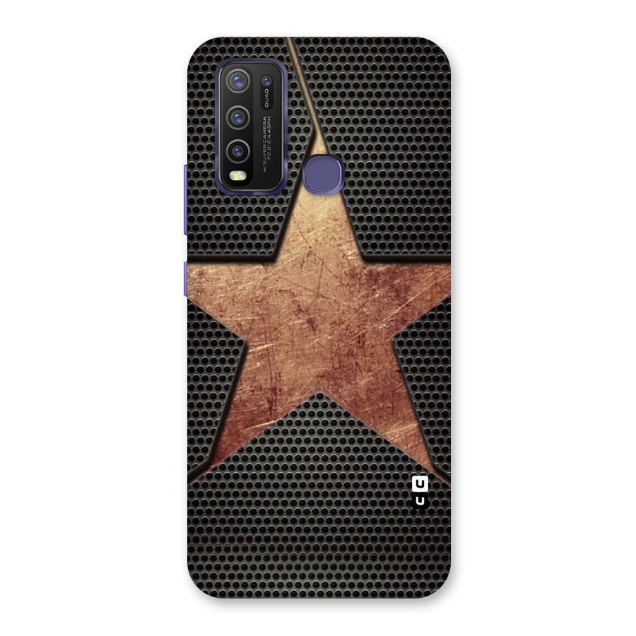 Rugged Gold Star Back Case for Vivo Y50