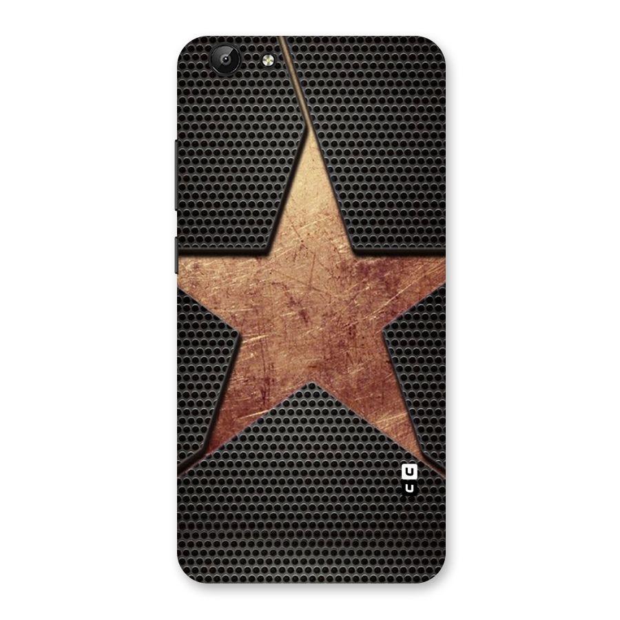 Rugged Gold Star Back Case for Vivo Y69