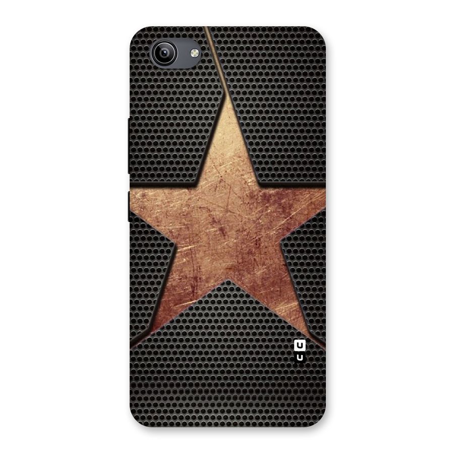 Rugged Gold Star Back Case for Vivo Y81i