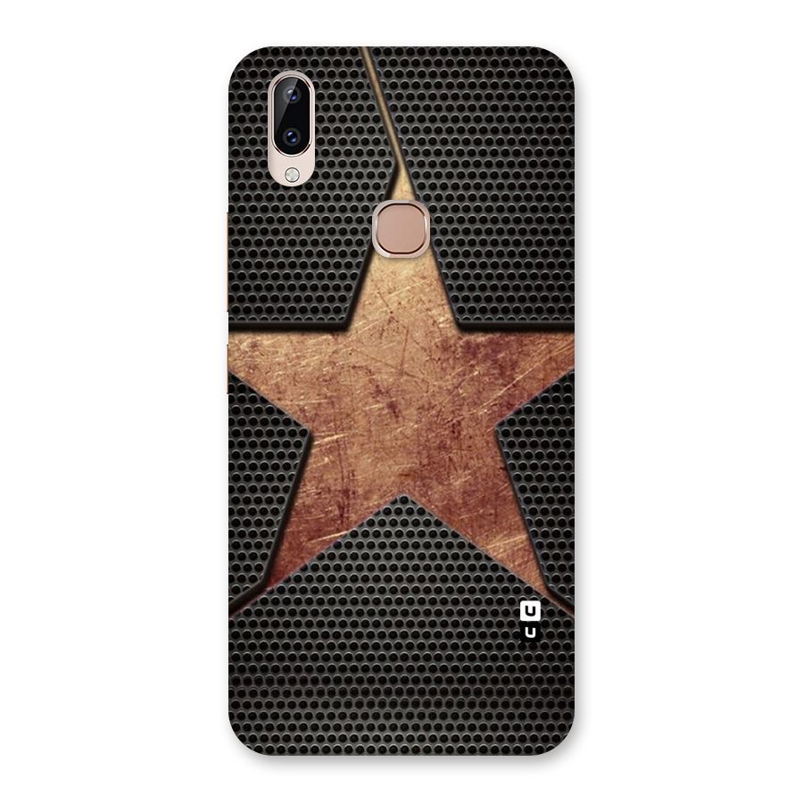 Rugged Gold Star Back Case for Vivo Y83 Pro