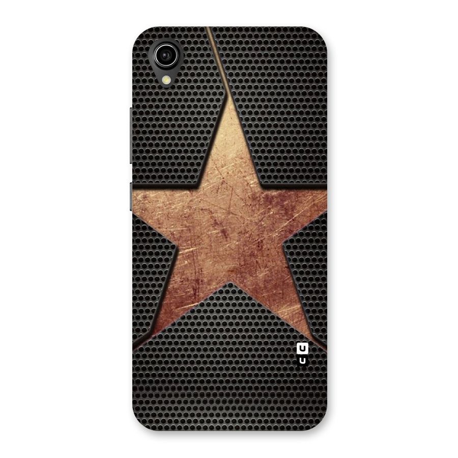Rugged Gold Star Back Case for Vivo Y90