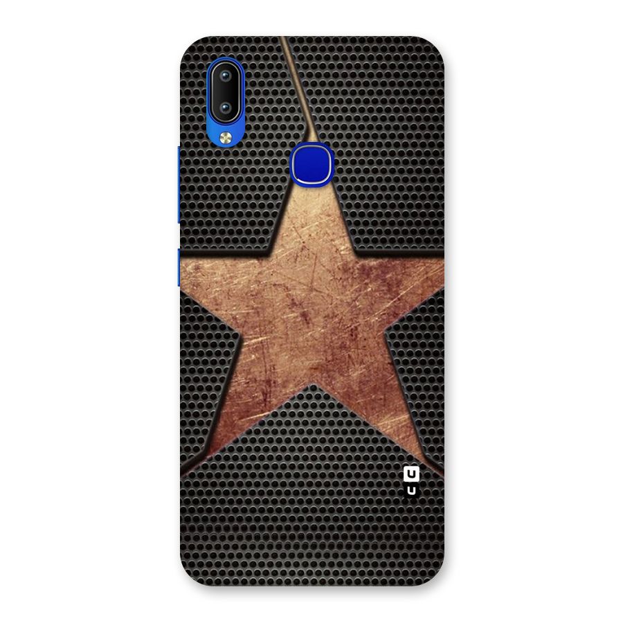 Rugged Gold Star Back Case for Vivo Y91