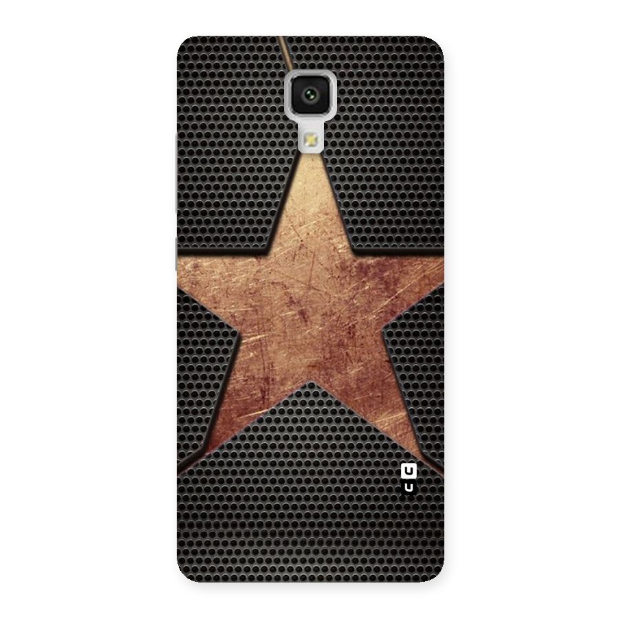 Rugged Gold Star Back Case for Xiaomi Mi 4
