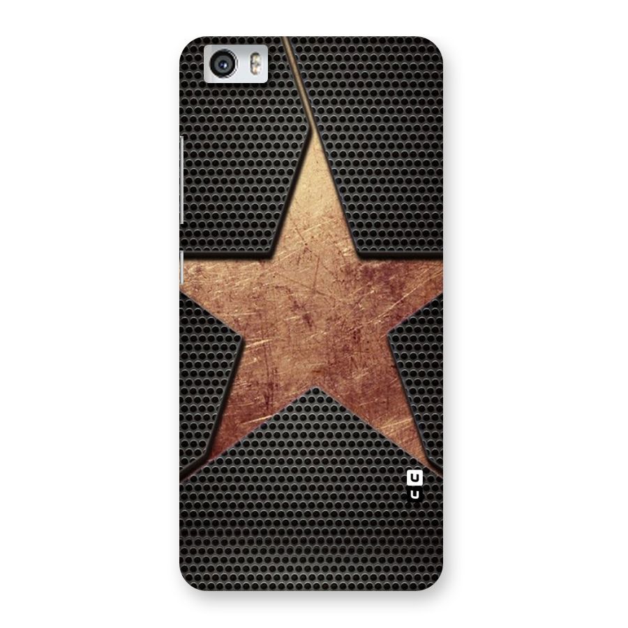 Rugged Gold Star Back Case for Xiaomi Redmi Mi5