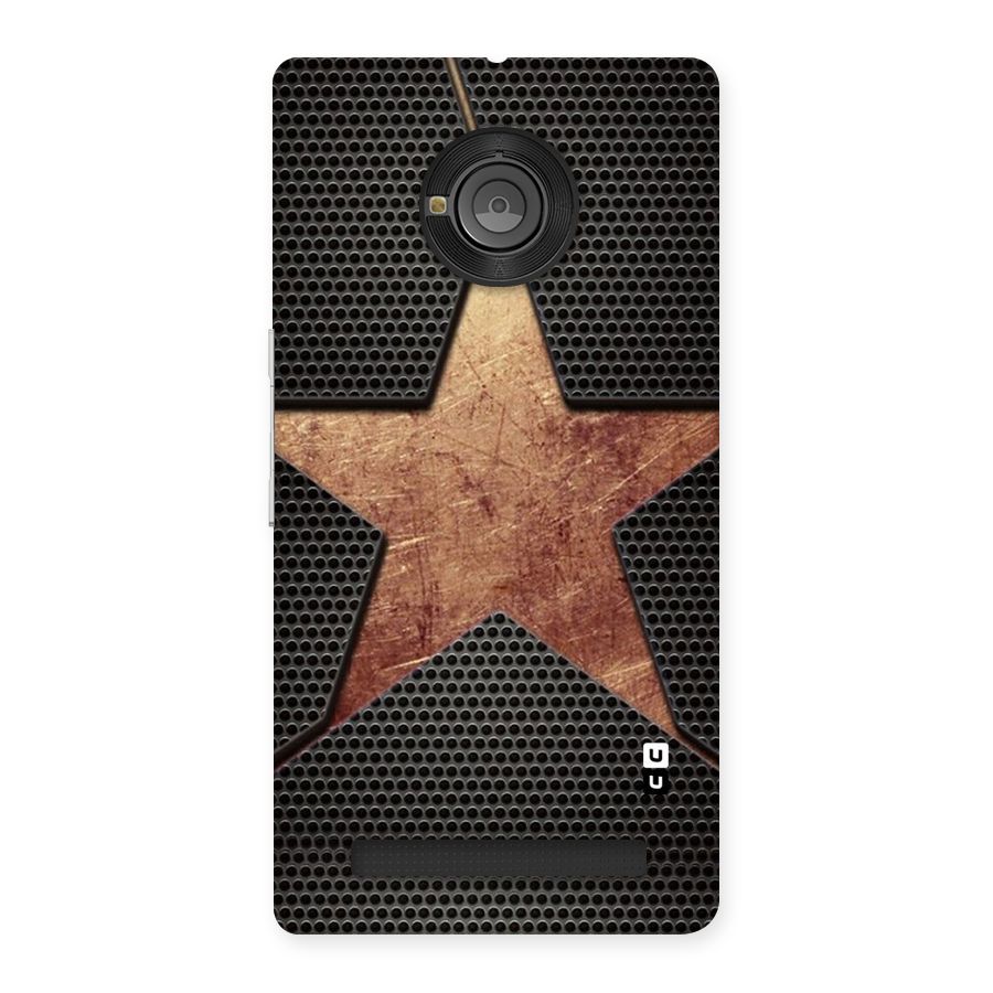 Rugged Gold Star Back Case for Yu Yuphoria
