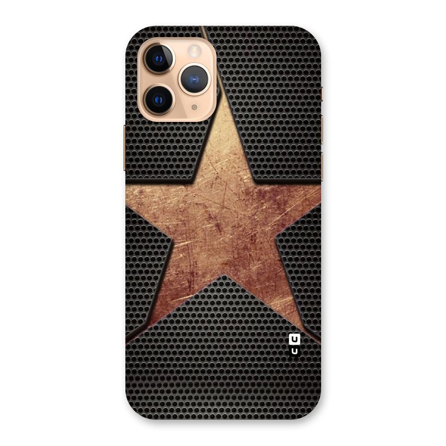 Rugged Gold Star Back Case for iPhone 11 Pro