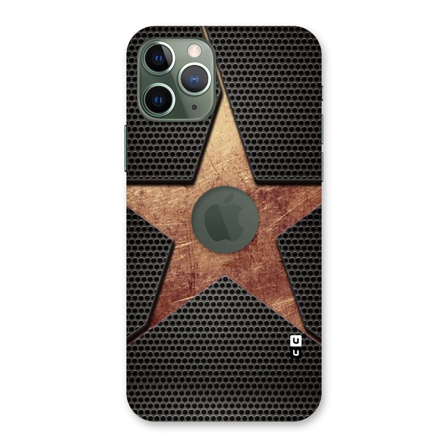 Rugged Gold Star Back Case for iPhone 11 Pro Logo  Cut