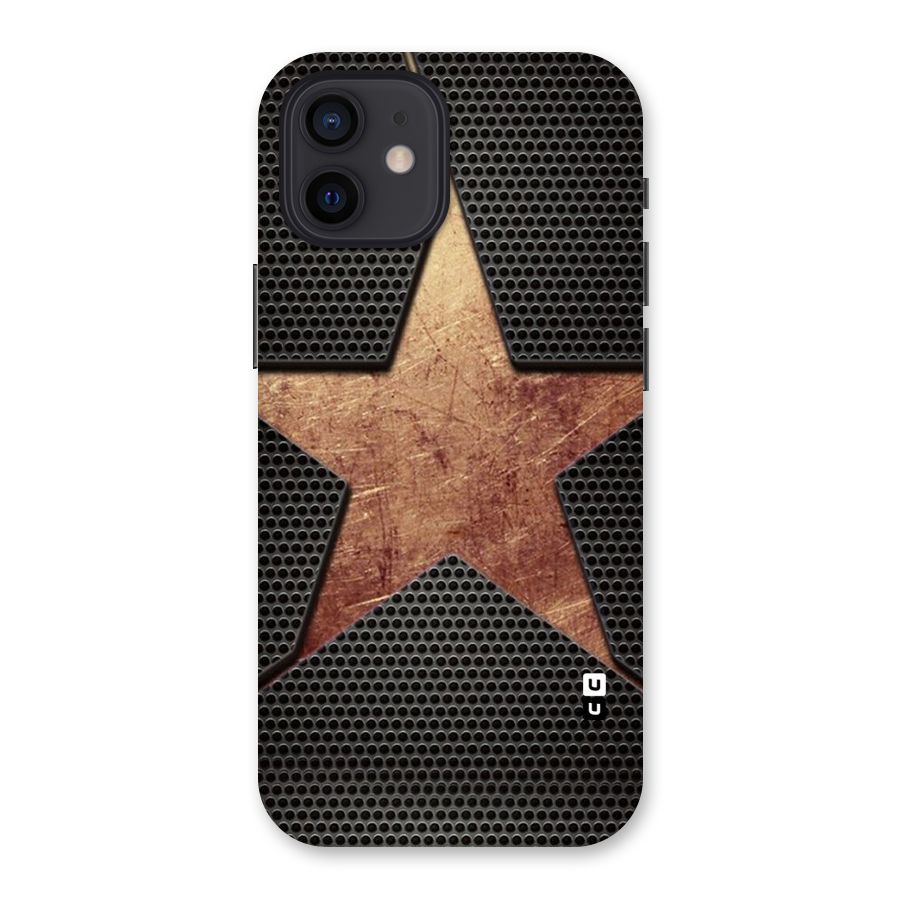 Rugged Gold Star Back Case for iPhone 12