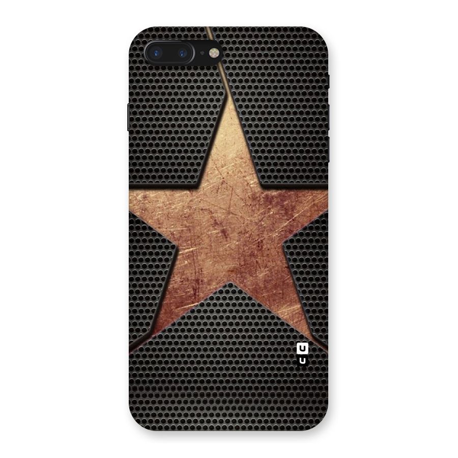 Rugged Gold Star Back Case for iPhone 7 Plus