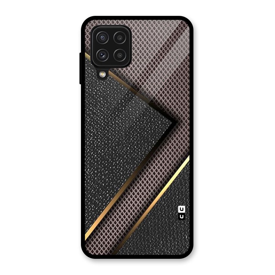 Rugged Polka Design Glass Back Case for Galaxy A22 4G