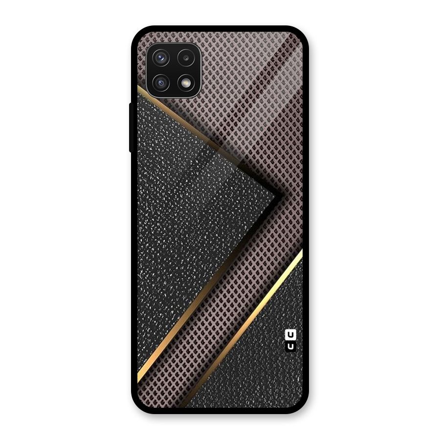Rugged Polka Design Glass Back Case for Galaxy A22 5G