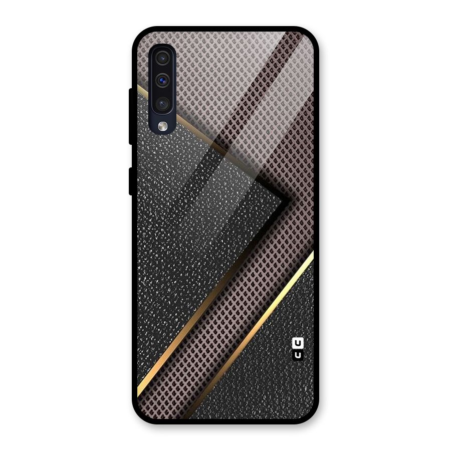 Rugged Polka Design Glass Back Case for Galaxy A50