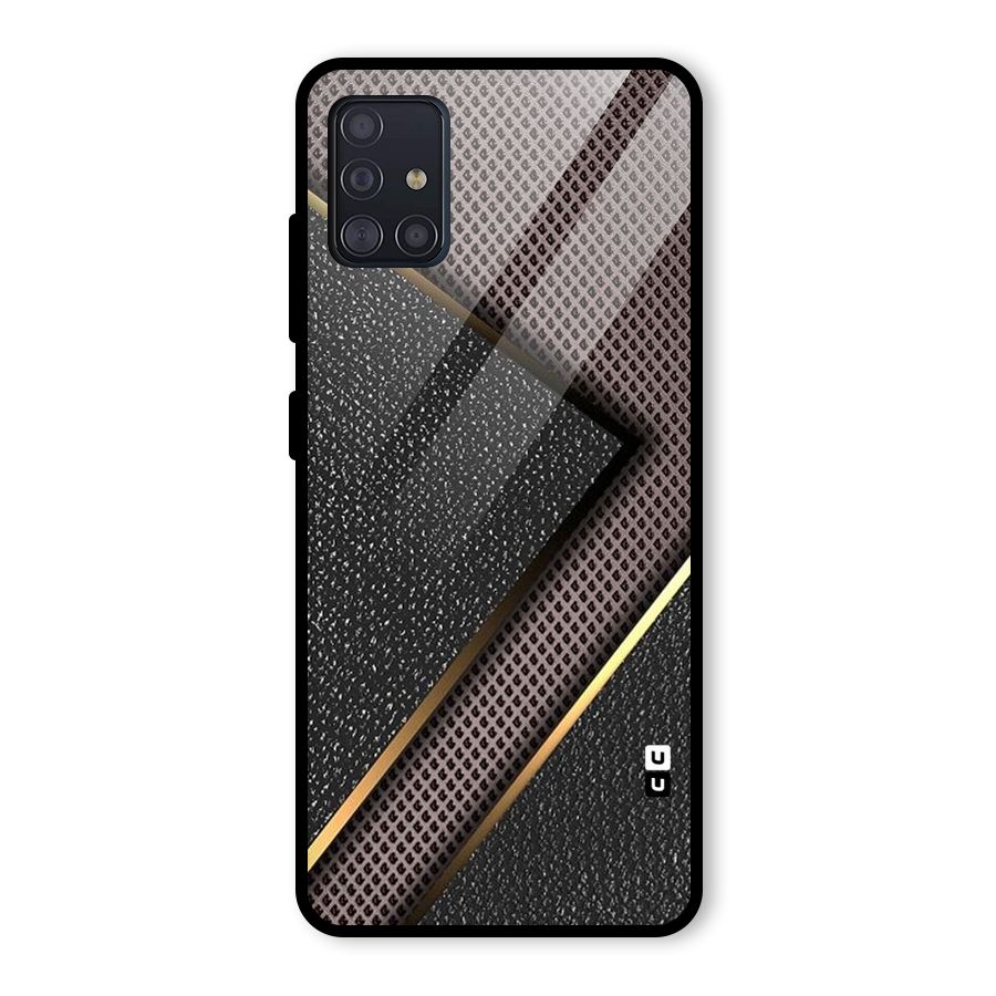 Rugged Polka Design Glass Back Case for Galaxy A51