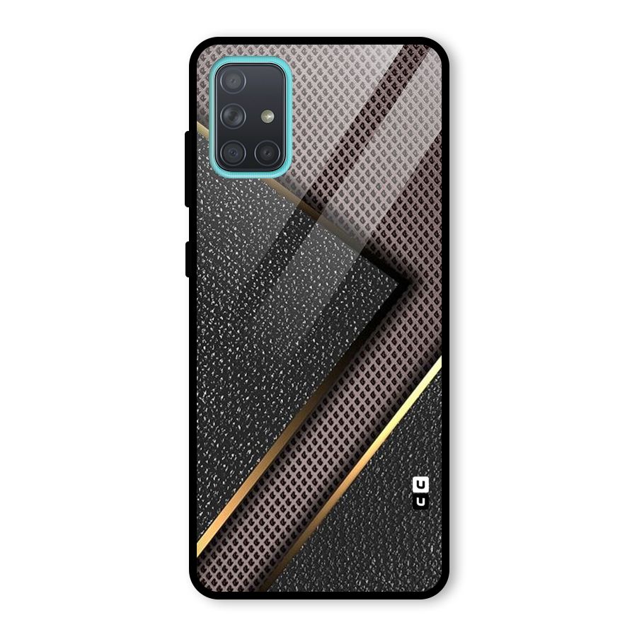 Rugged Polka Design Glass Back Case for Galaxy A71